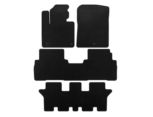 EVA mats (3 rows, 7-seater, Black) for Kia Sorento III UM 2014-2020 - image 1
