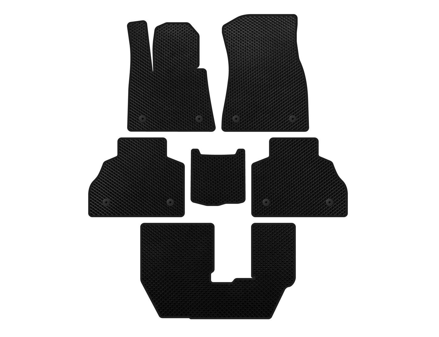 EVA Floor Mats (3 Rows, Black) for BMW X7 G07 2019- - image 1