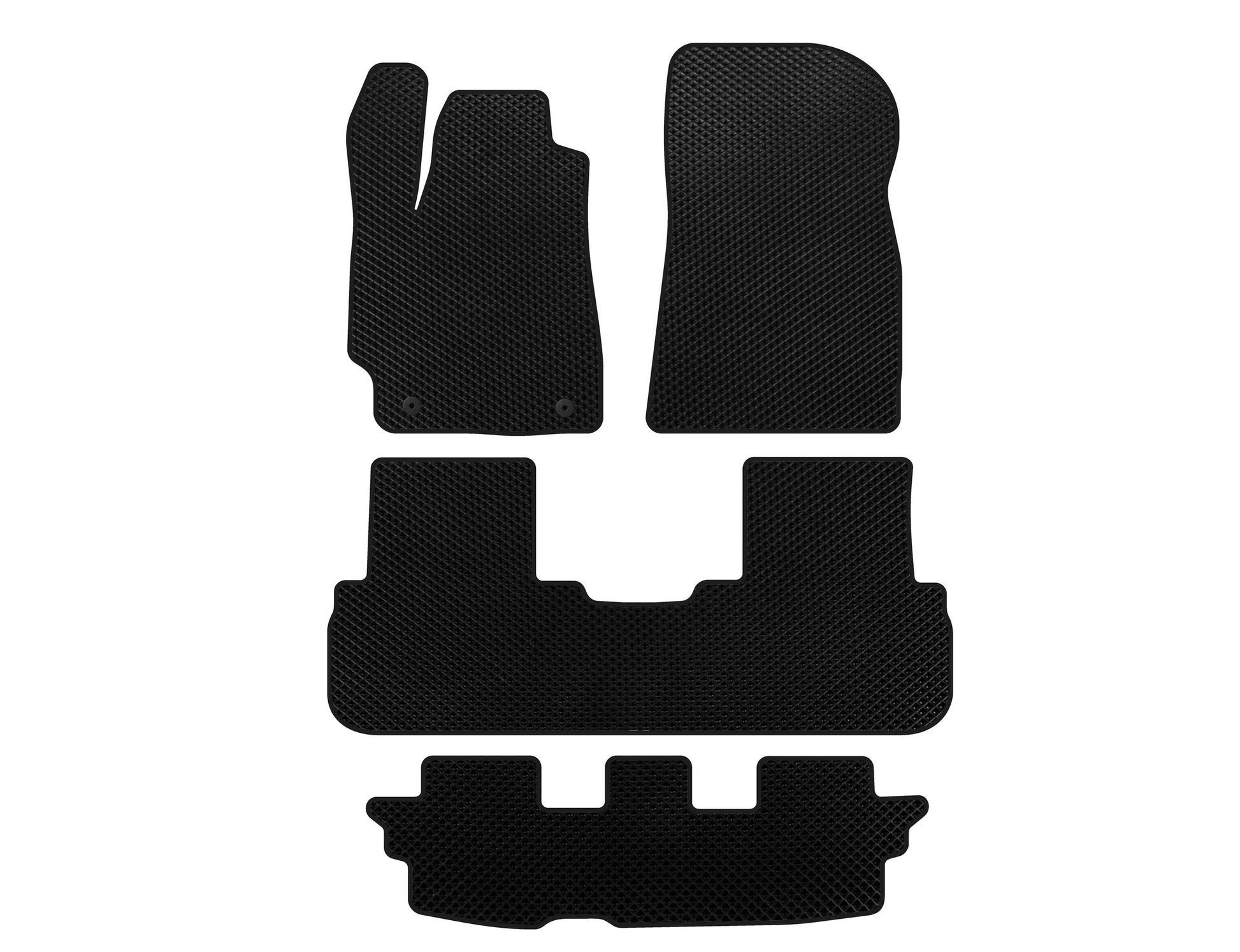 EVA Floor Mats (3 Rows, Black) for Toyota Highlander 2008-2013 - image 1