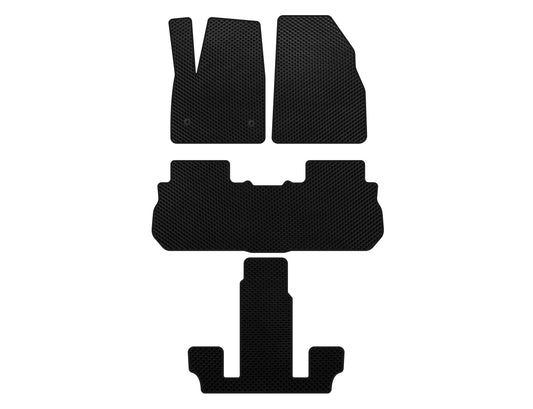 EVA Floor Mats (3 Rows, 2017-2019, Black) for GMC Acadia 2017- - image 1