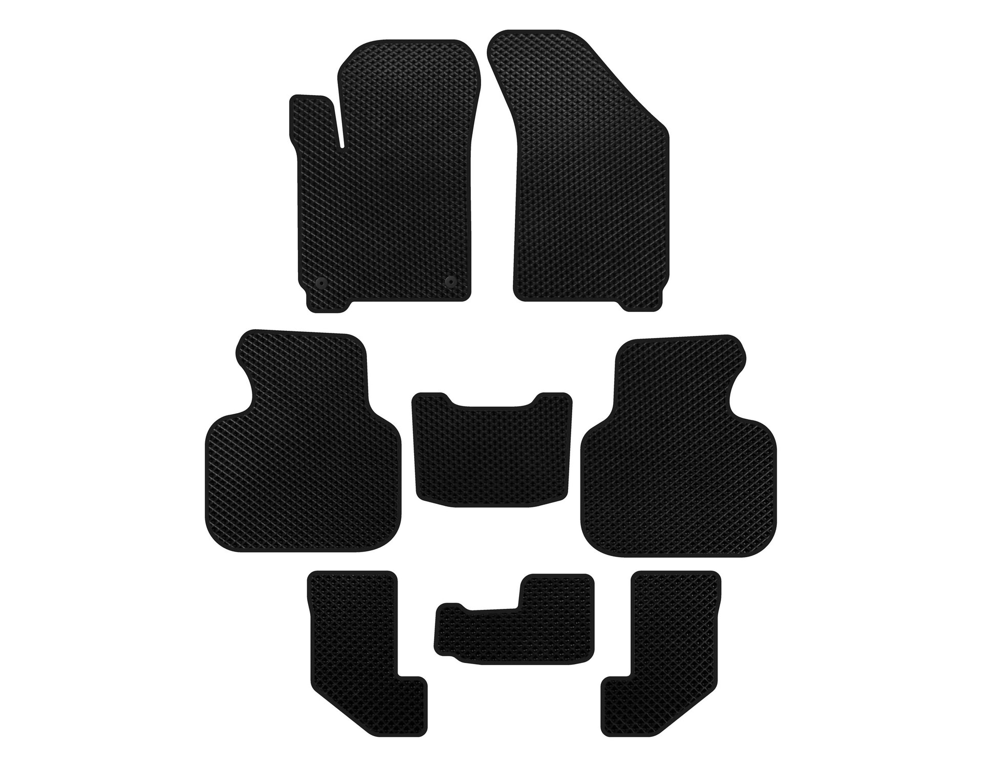 EVA floor mats (2008-2011, 3 rows, Black) for Dodge Journey 2008↗ - image 1