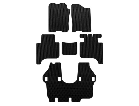 EVA Floor Mats (3 Rows, 2004-2008, Black) for Infiniti QX56 2004-2010 - image 1