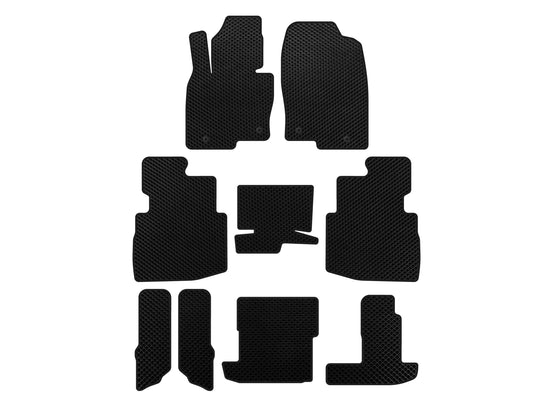 EVA Floor Mats (3 Rows, 7-Seater, Black) for Mazda CX-9 2017- - image 1