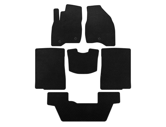 EVA Floor Mats (2015-2017, 3 Rows, 7-Seater, Black) for Ford Explorer 2011-2019 - image 1
