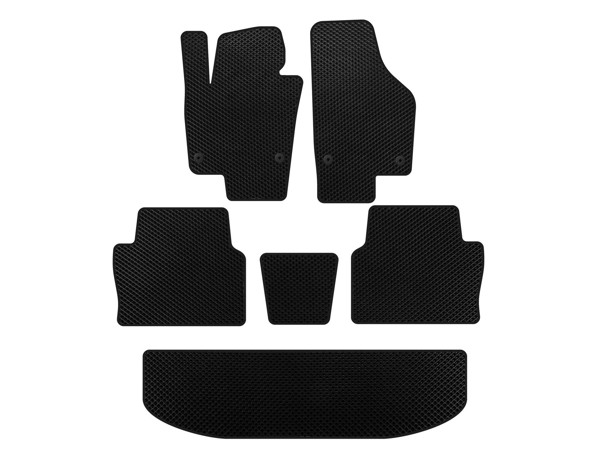 EVA Floor Mats (3 Rows, Black) for Seat Alhambra 2010- - image 1