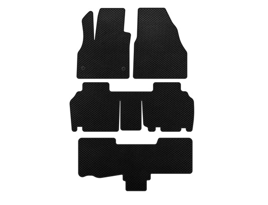 EVA Floor Mats (3 Rows, 5-Door/7-Seater, Black) for Renault Kangoo 2008-2020 - image 1