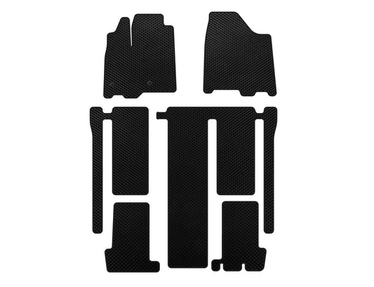 EVA Floor Mats (3 Rows, Black) for Toyota Sienna 2010-2020 - image 1