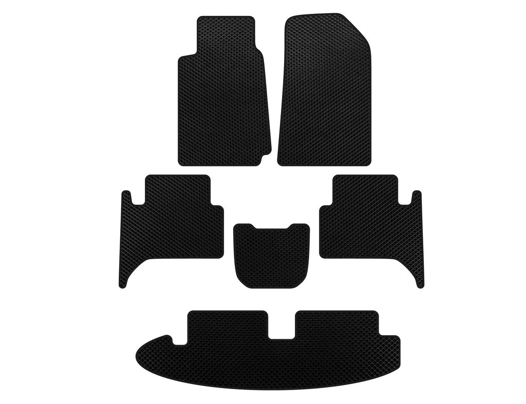 EVA Floor Mats (3 Rows, Black) for Chevrolet Trailblazer 2012-2019 - image 1