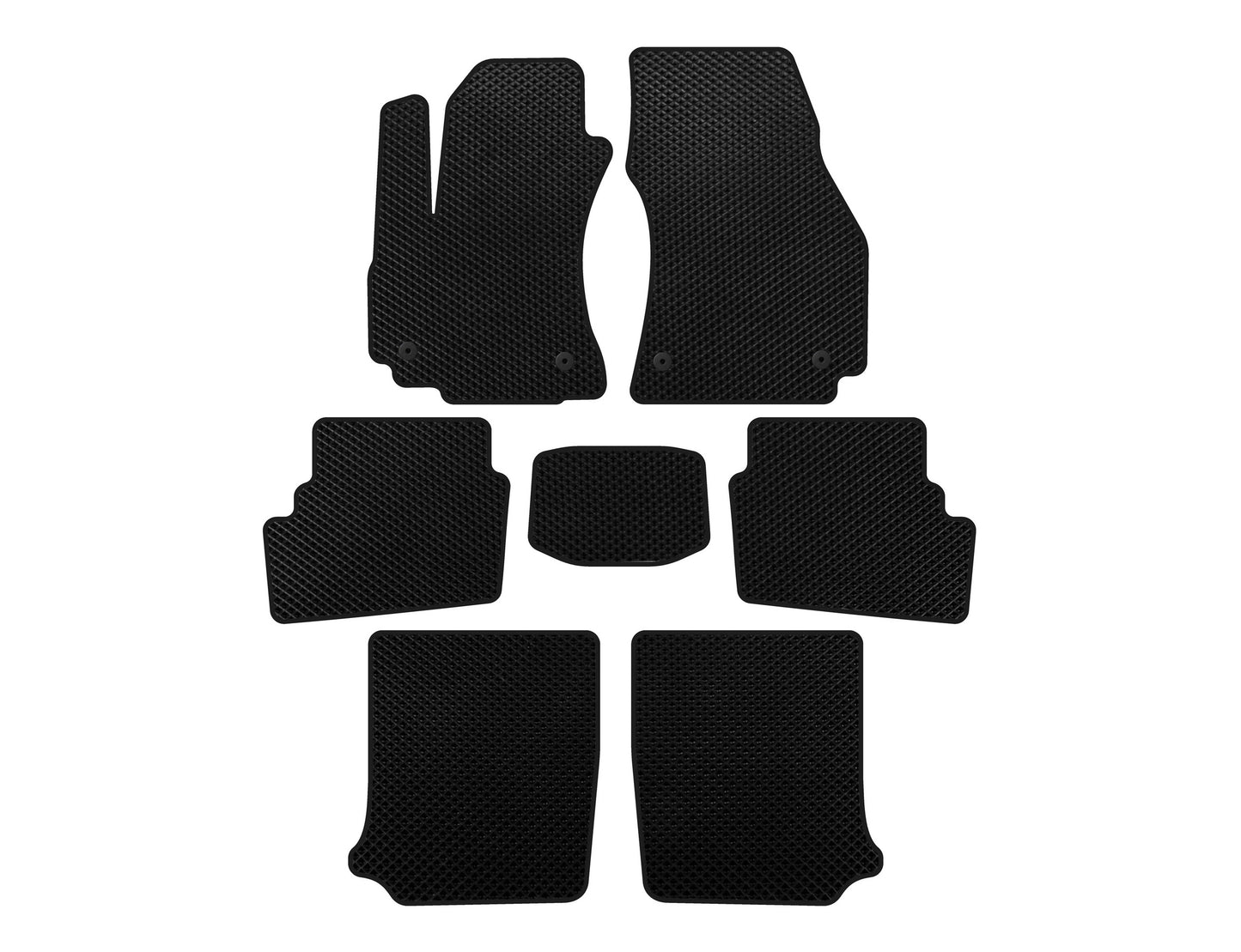 EVA Floor Mats (3 Rows, 2003-2005, 7-Seater, Black) for Opel Zafira A 1998-2005 - image 1