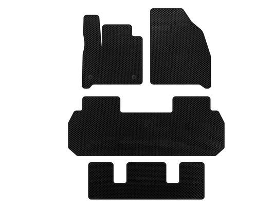 EVA Floor Mats (3 Rows, Black) for Chevrolet Traverse 2017- - image 1