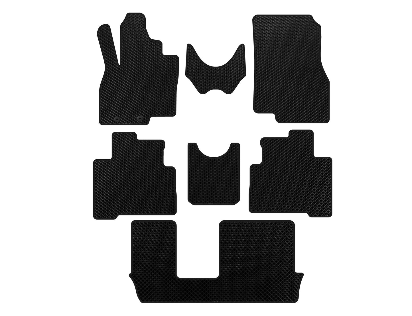 EVA Floor Mats (3 Rows, Black) for Mitsubishi Grandis 2003-2011 - image 1