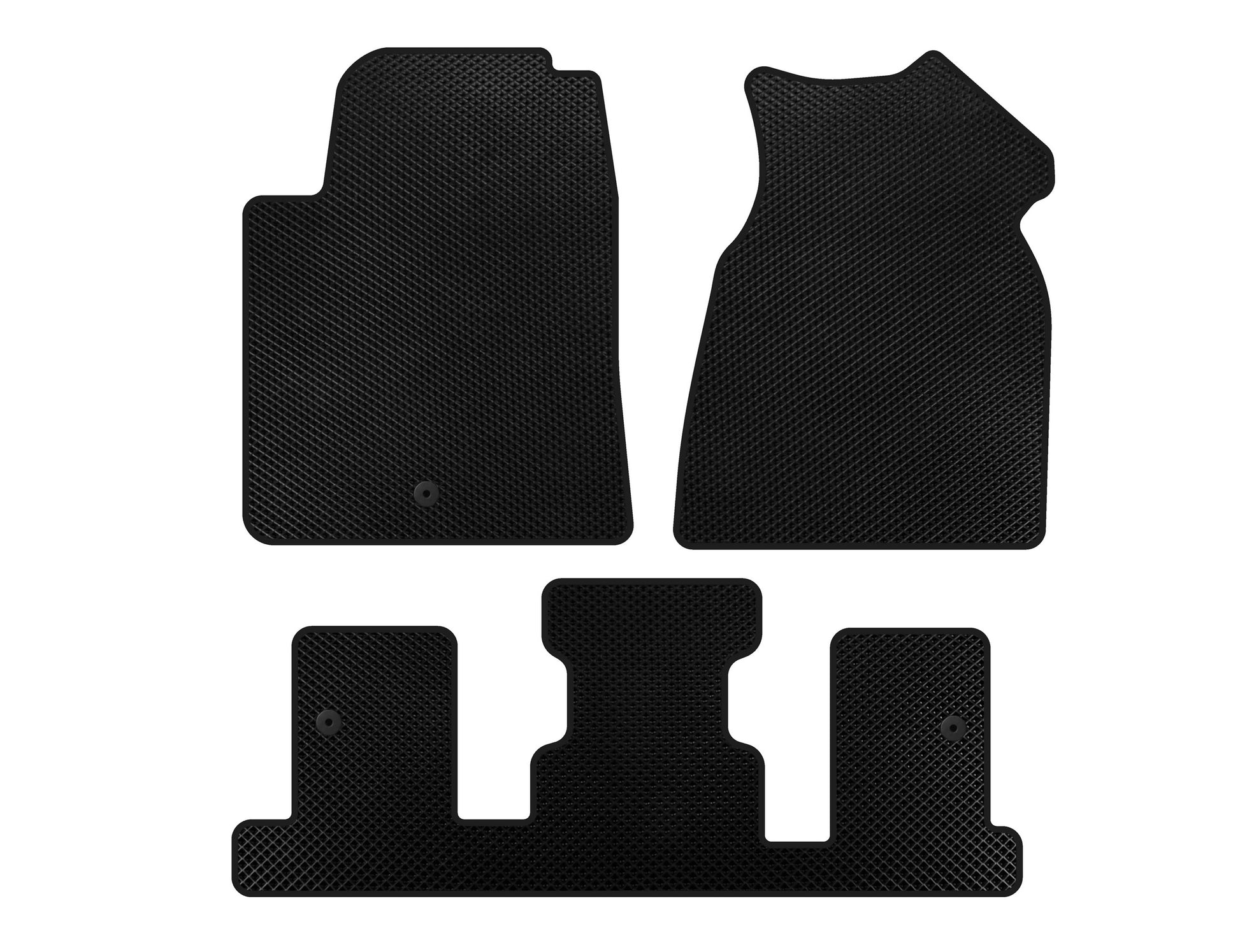 EVA Floor Mats (1+3 Row, 2013-2017, Black) for GMC Acadia 2006-2017 - image 1