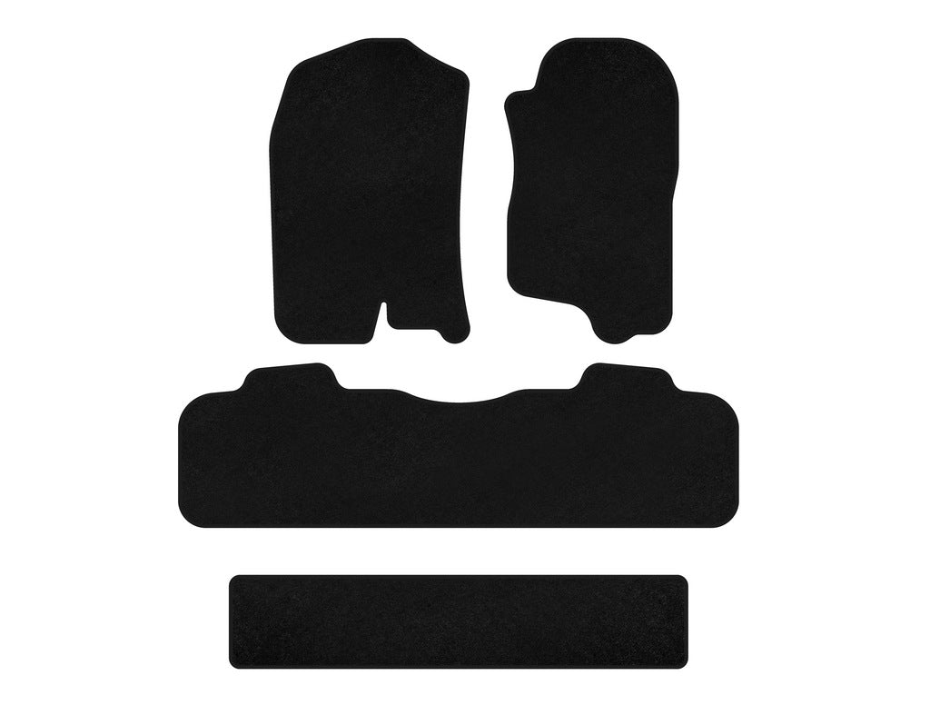 Textile Floor Mats Classic (3 Rows, 2007-2014, Black) for Chevrolet Tahoe 2007-2014 - image 1