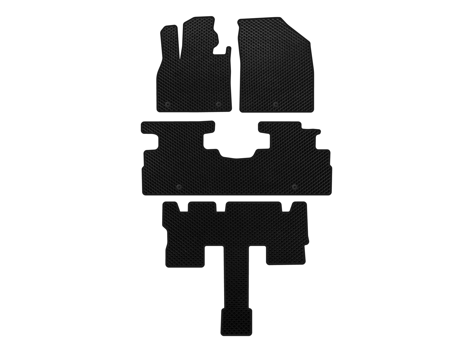 EVA Floor Mats (3 Rows, 7-Seater, Black) for Hyundai Palisade 2018-2025 - image 1