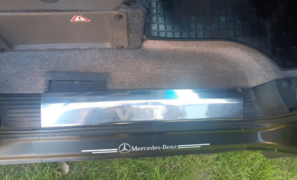 Carmos V1 Interior Door Sill Protectors (3 pcs, stainless steel) for Mercedes Vito W638 1996-2003 - image 5