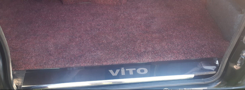 Carmos V1 Interior Door Sill Protectors (3 pcs, stainless steel) for Mercedes Vito W638 1996-2003 - image 6