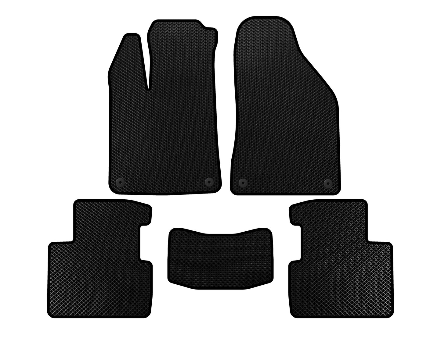EVA Floor Mats (SD, Black) for Chrysler 200 II 2014-2017 - image 1
