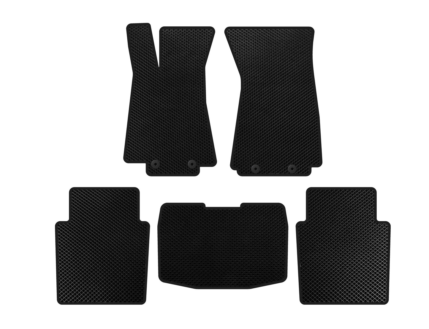 EVA Floor Mats (SD, Black) for Jaguar XJ 2003-2009 - image 1