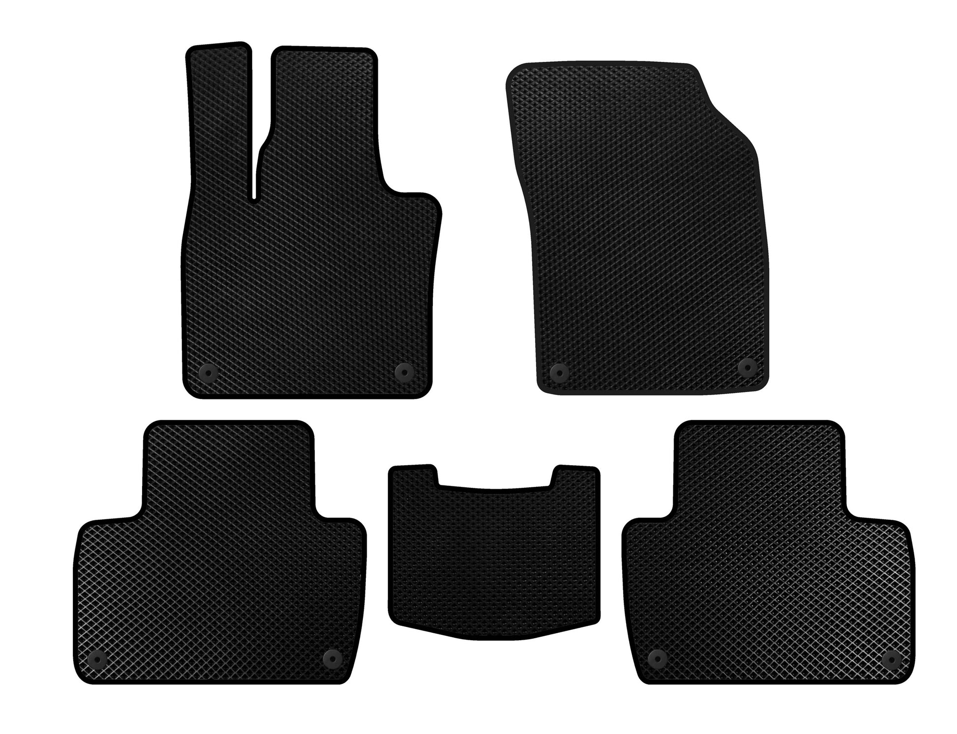 EVA Floor Mats (2 Rows, Black) for Volvo XC90 2015- - image 1