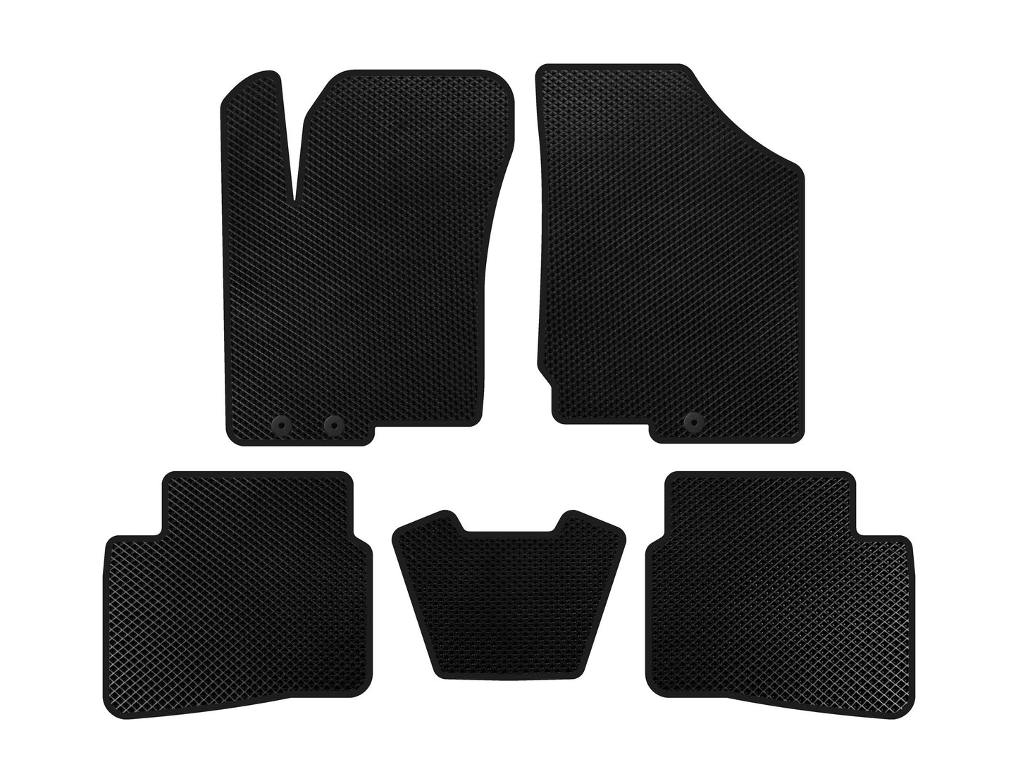 EVA Floor Mats (2008-2012, Black) for Kia Forte 2008–2024 - image 1
