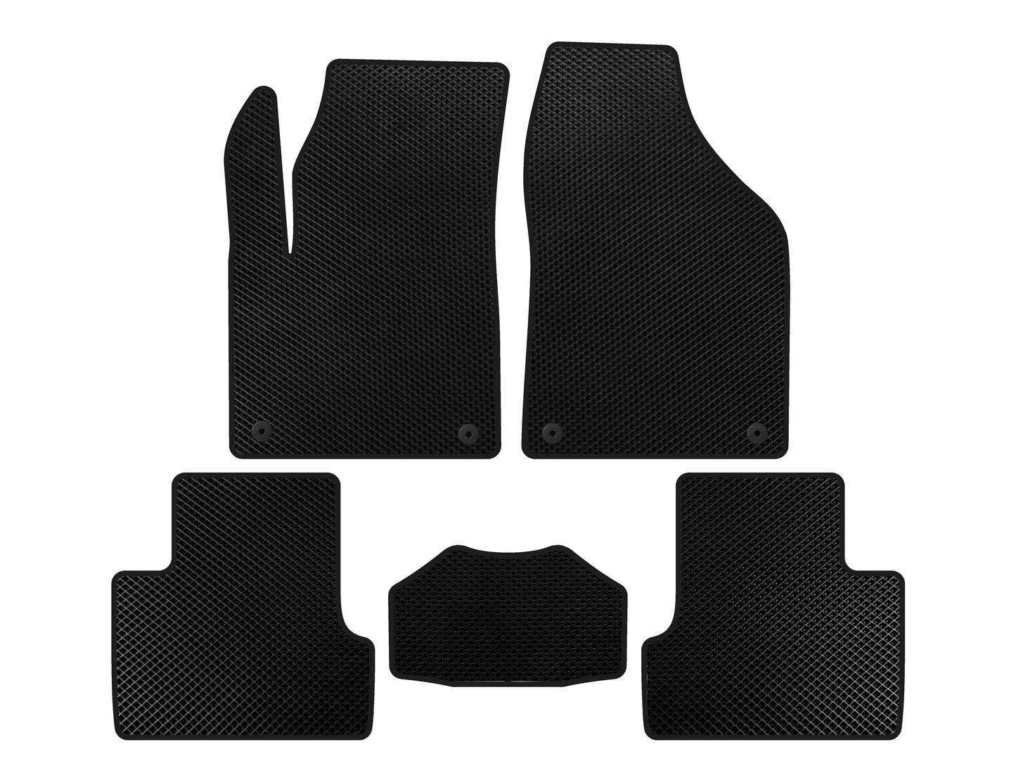EVA Floor Mats (2018+, Black) for Jeep Cherokee KL 2013- - image 1