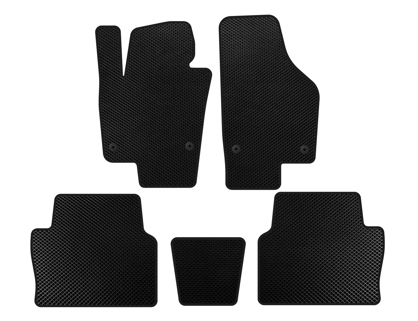 EVA Floor Mats (2 Rows, Black) for Seat Alhambra 2010- - image 1