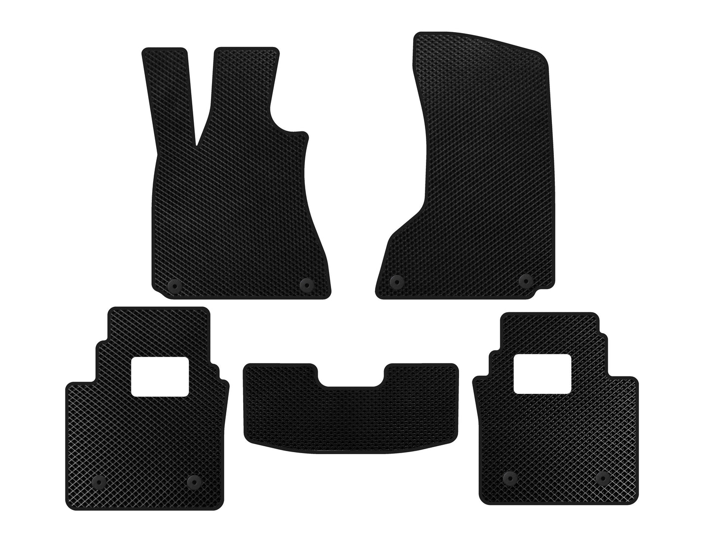 EVA Floor Mats (SD, Black) for Maserati Quattroporte 2013-2023 - image 1