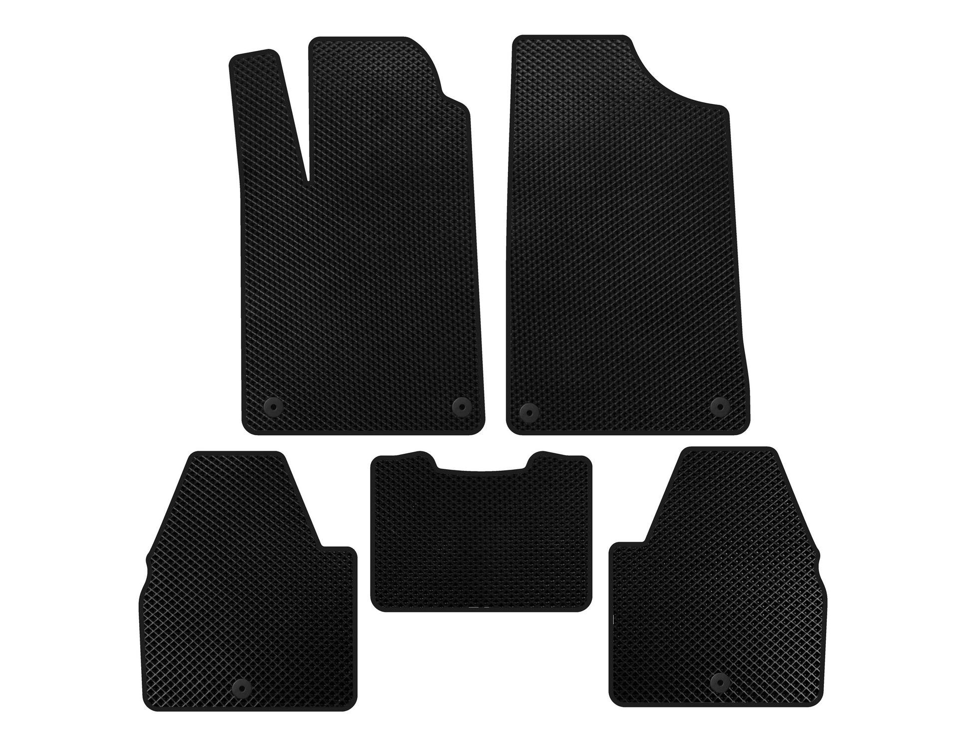 EVA Floor Mats (SD, Black) for Peugeot 607 1999-2010 - image 1