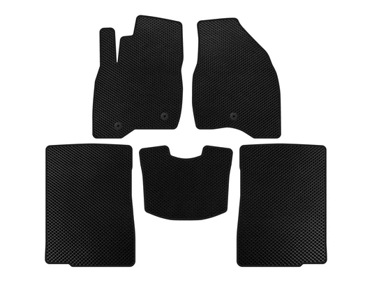 EVA Floor Mats (2015-2017, 2 Rows, 7-Seater, Black) for Ford Explorer 2011-2019 - image 1
