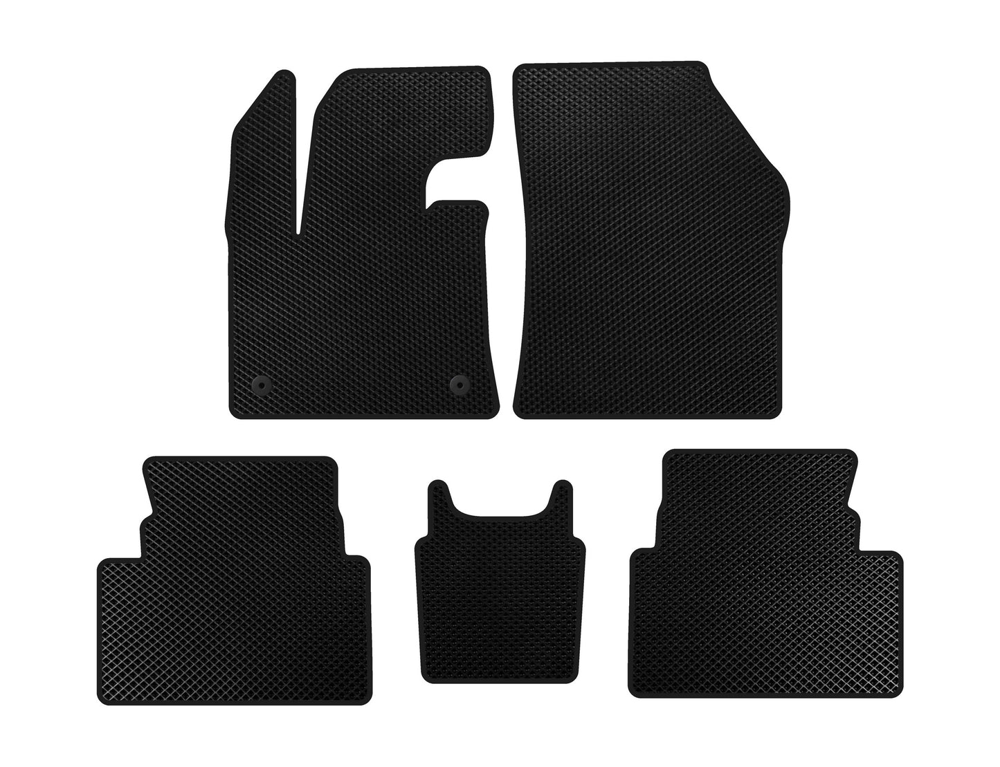 EVA Floor Mats (Floor-Mounted Gas Pedal, Black) for Citroen C5 Aircross 2017- - image 1