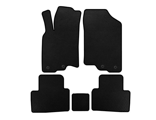 EVA Floor Mats (HB, Hybrid, Black) for Honda Insight II 2009-2014 - image 1
