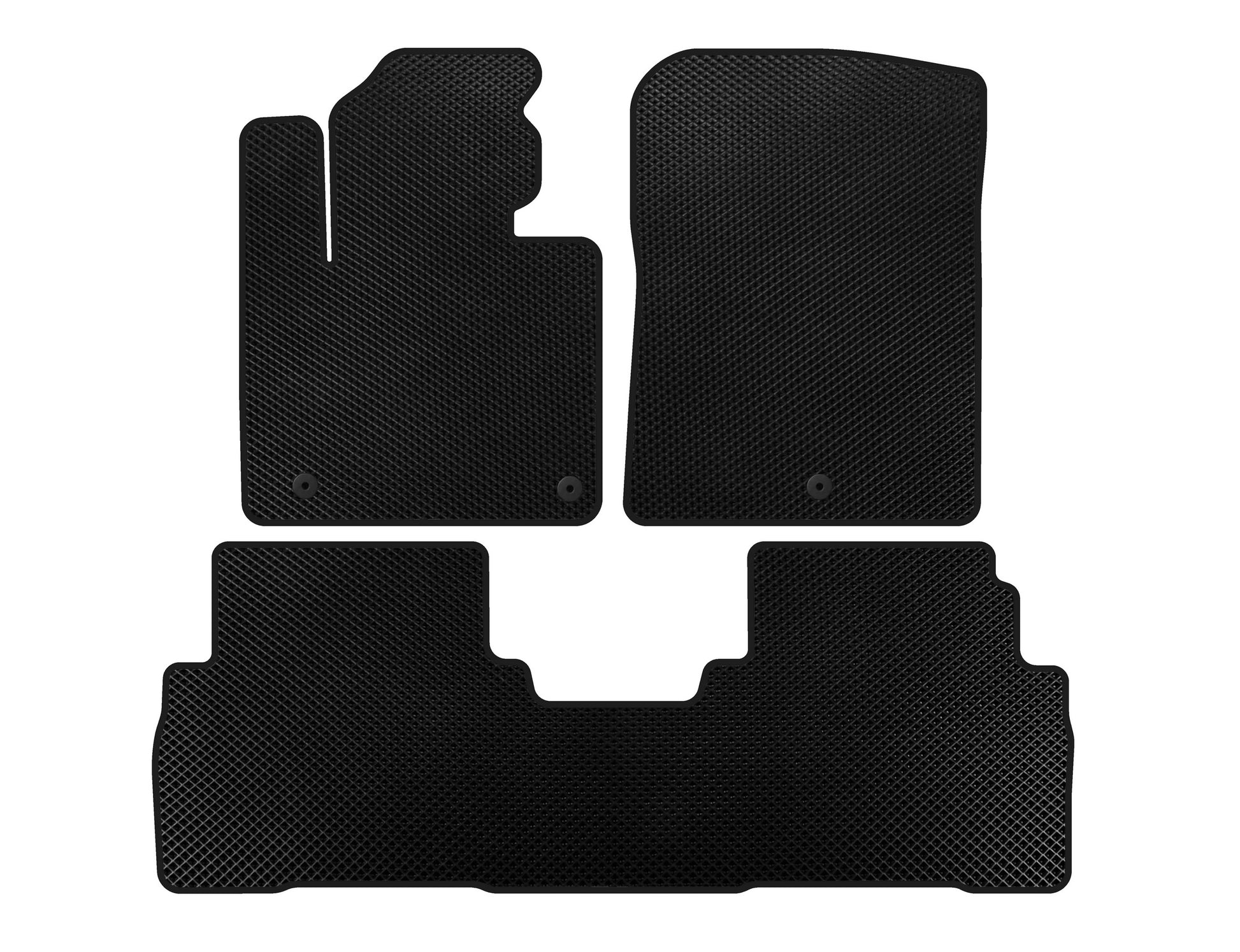 EVA Floor Mats (7-Seater, Black) for Kia Sorento III UM 2014-2020 - image 1
