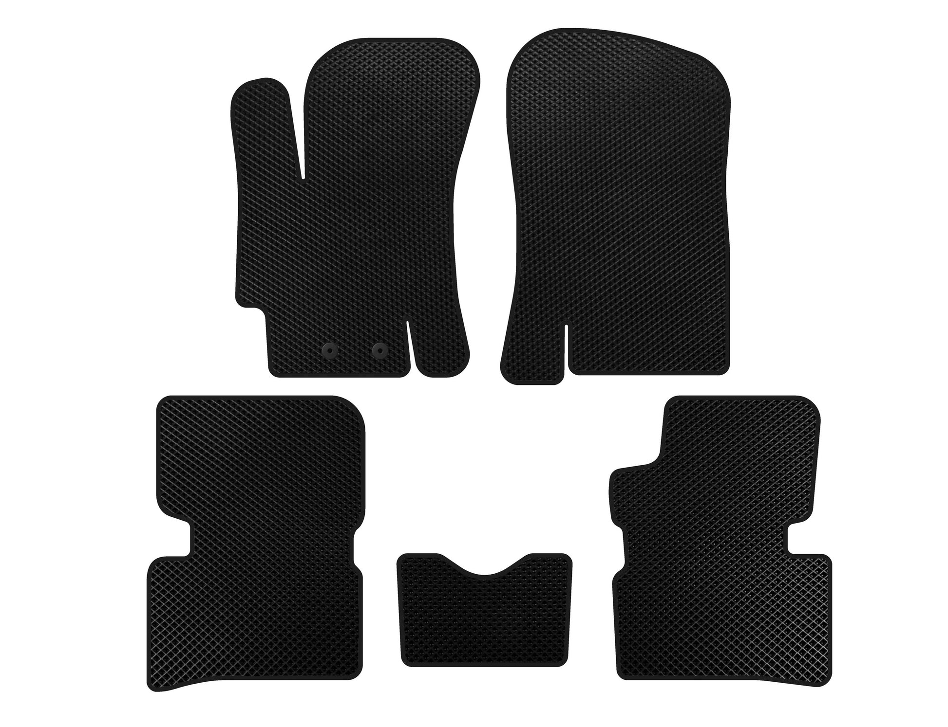 EVA Floor Mats (SD, Black) for Hyundai Accent 2006-2010 - image 1