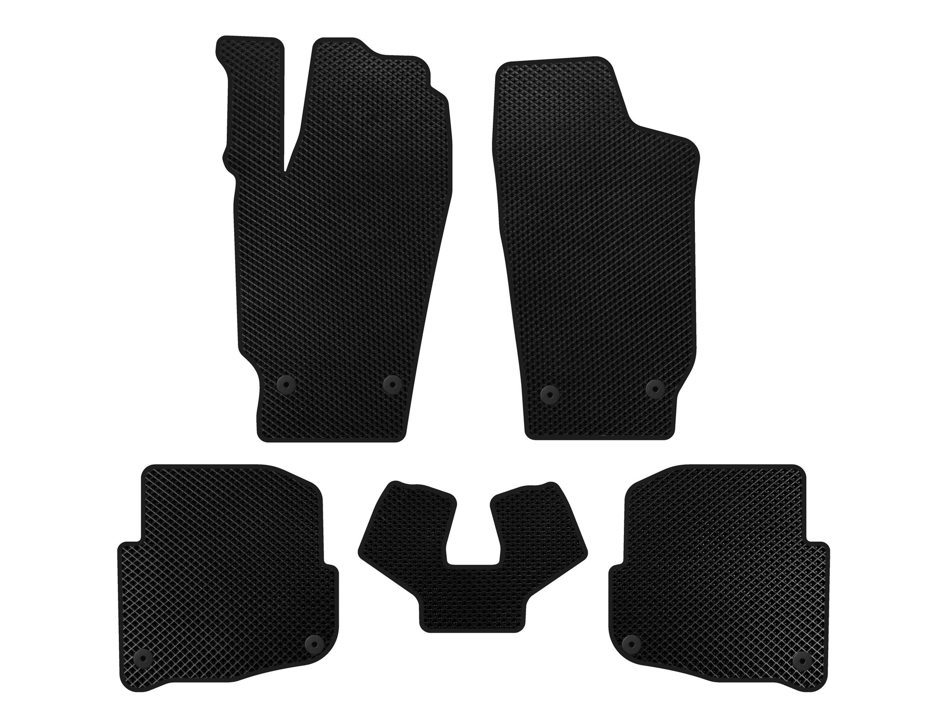 EVA Floor Mats (SD, Black) for Skoda Fabia 2000-2007 - image 1