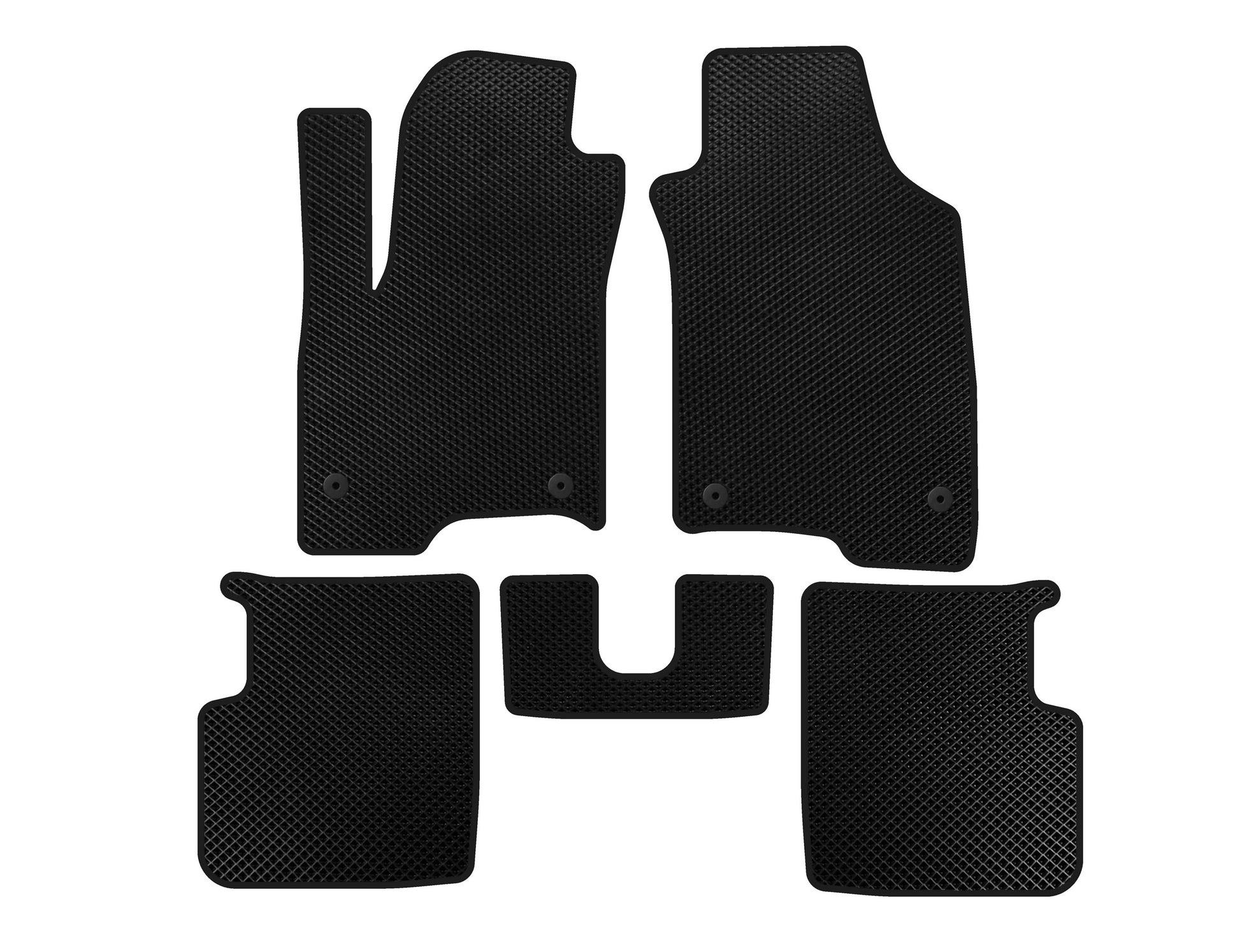 EVA Floor Mats (Black) for Fiat Panda 2011-2023 - image 1
