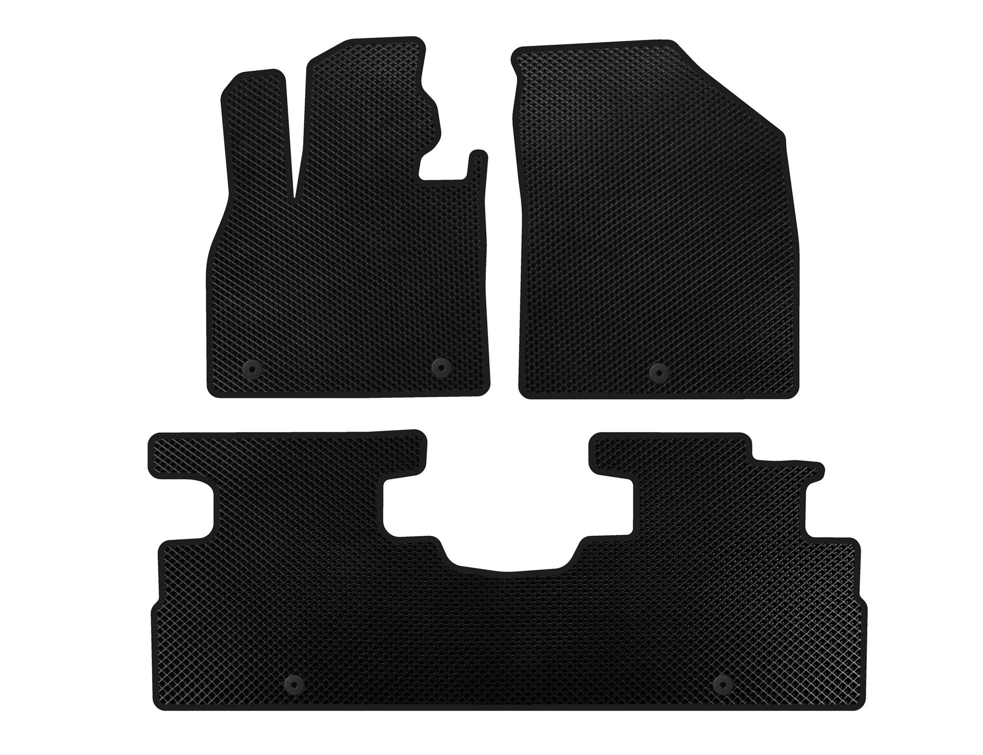 EVA Floor Mats (2 Rows, 7-Seater, Black) for Hyundai Palisade 2018-2025 - image 1