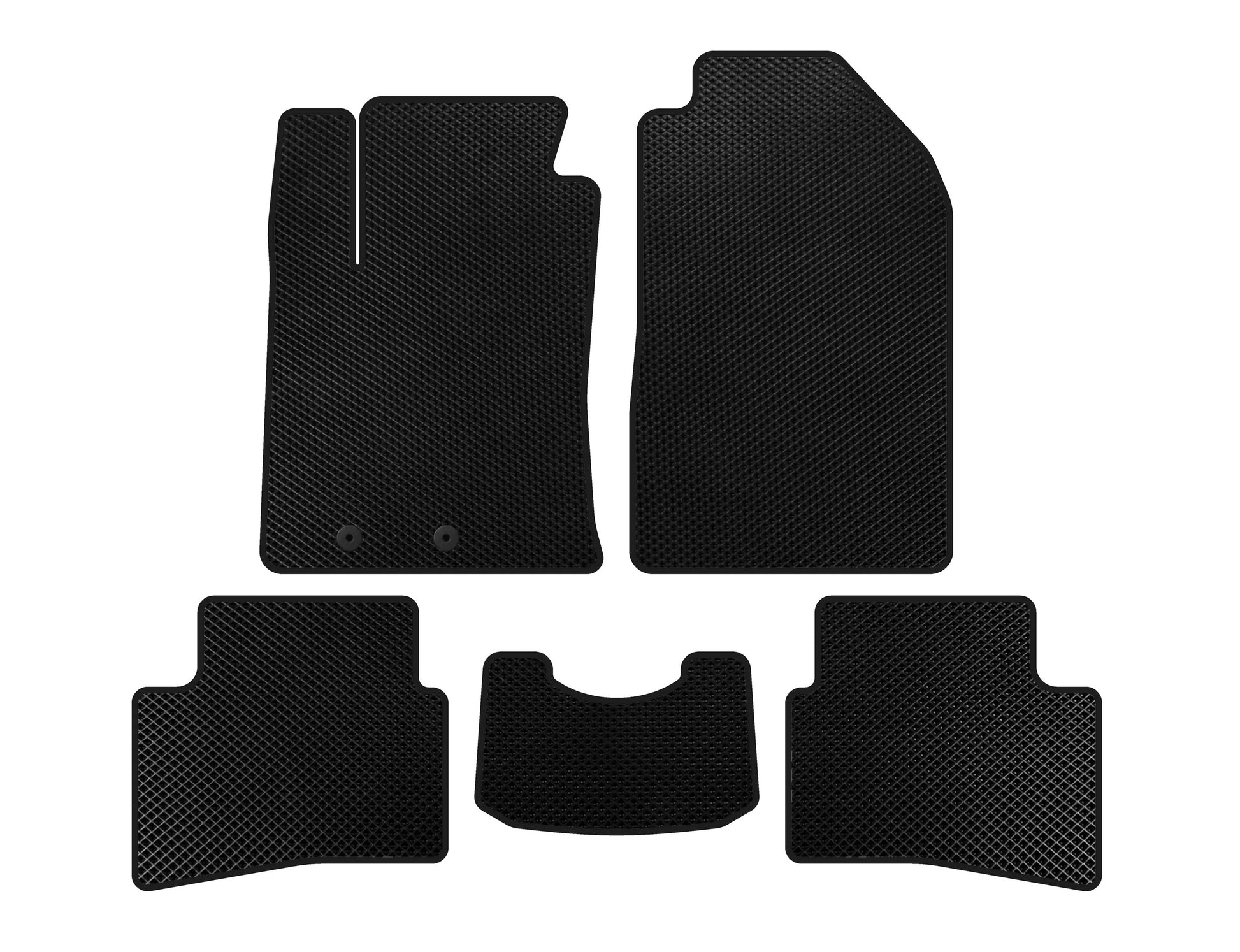 EVA Floor Mats (2017-2019, Black) for Kia Stonic 2017- - image 1