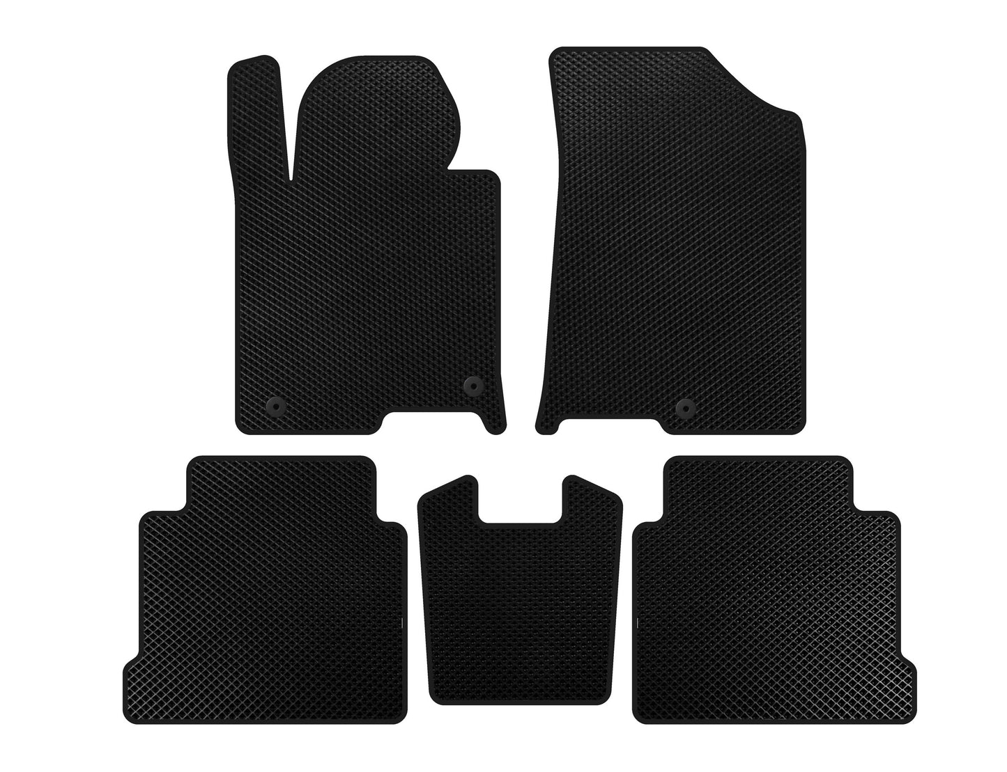 EVA Floor Mats (SD, Black) for Hyundai Sonata LF 2014-2019 - image 1