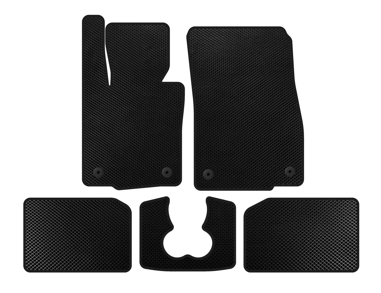 EVA Floor Mats (for S F55, 5-Door, Black) for Mini Cooper F55/56/57 2014-2023 - image 1