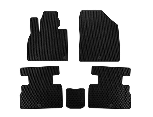 EVA floor mats (2 rows, 7-seater, Black) for Kia Stonic 2017- - image 1
