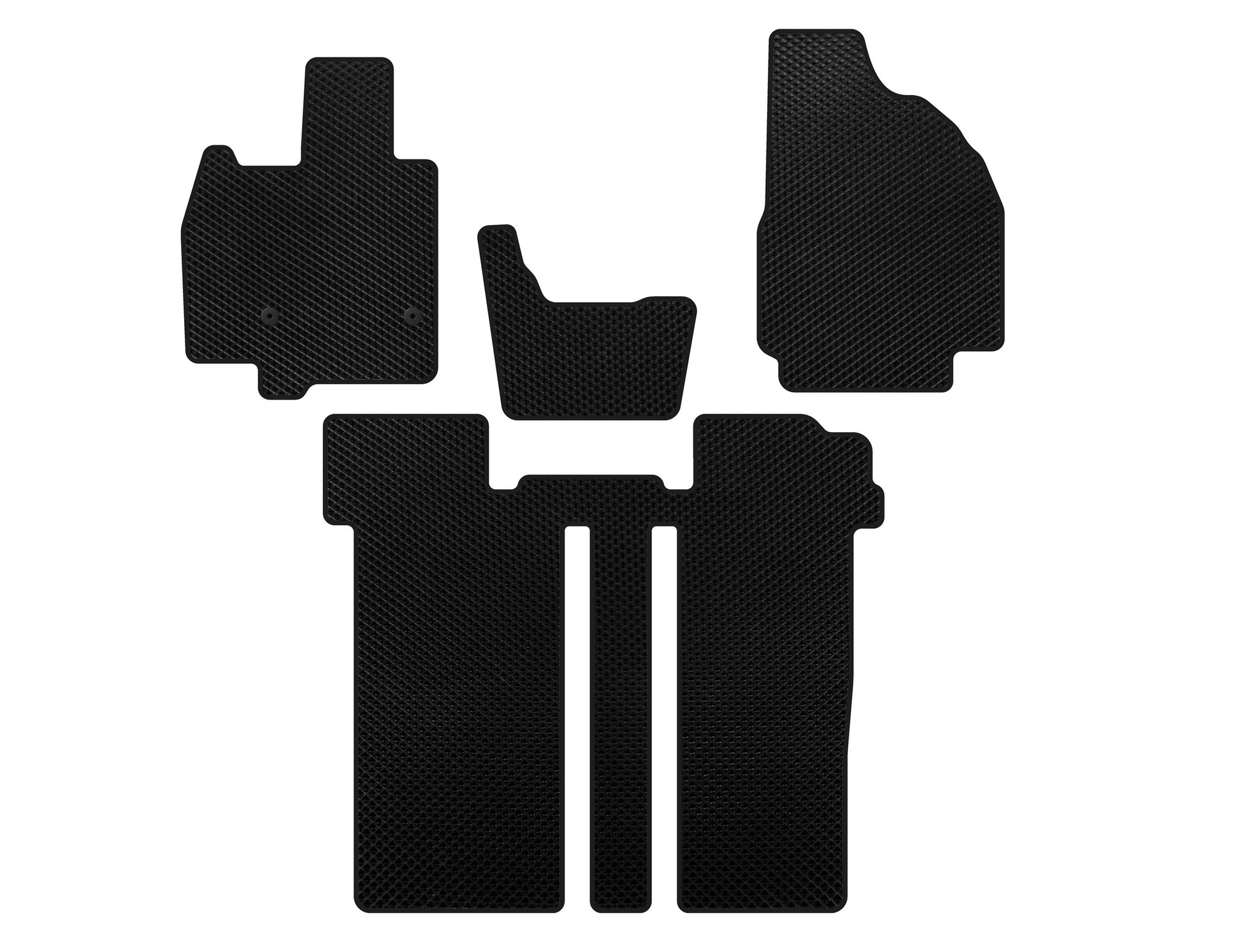 EVA Floor Mats (2 Rows, 6-Seater, Black) for Toyota Previa 2006-2019 - image 1