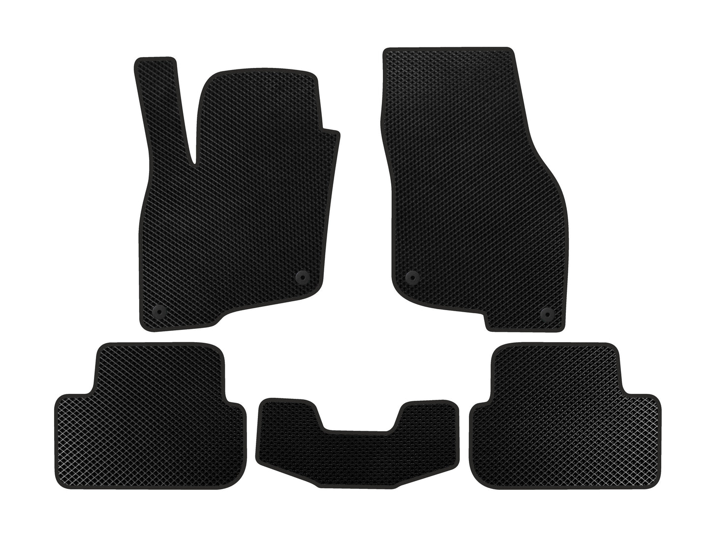 EVA Floor Mats (For e-tron 2019-, China, Black) for Audi Q2 2016- - image 1