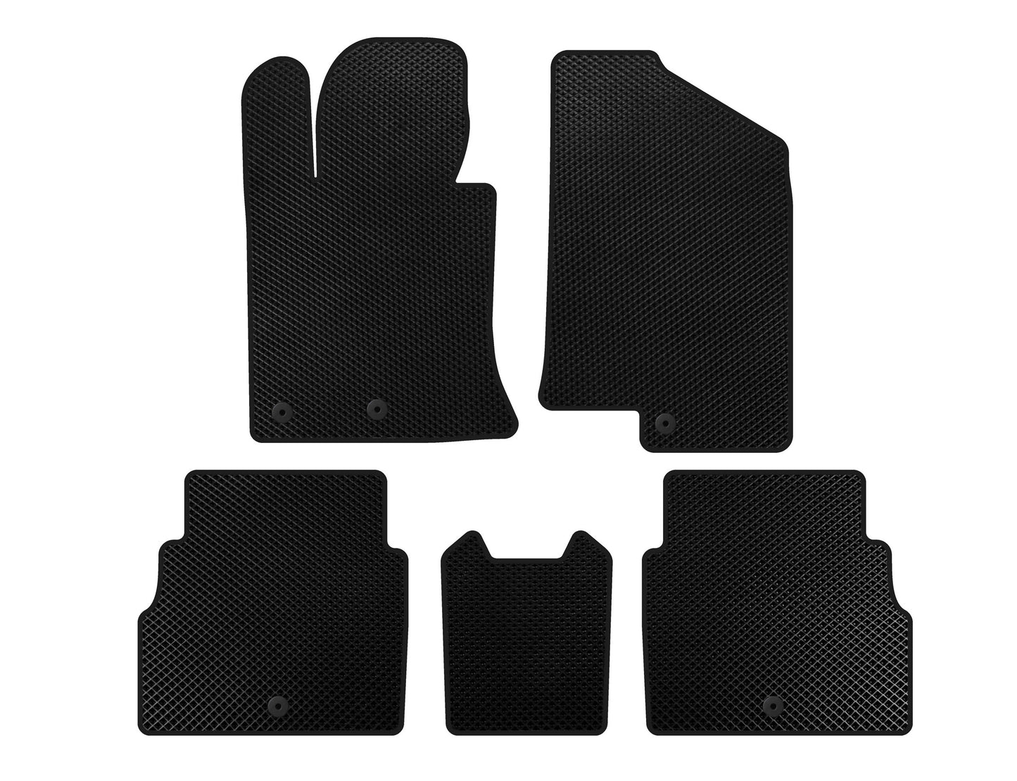 EVA V2 Floor Mats (Black) for Hyundai Sonata YF 2010-2014 - image 1