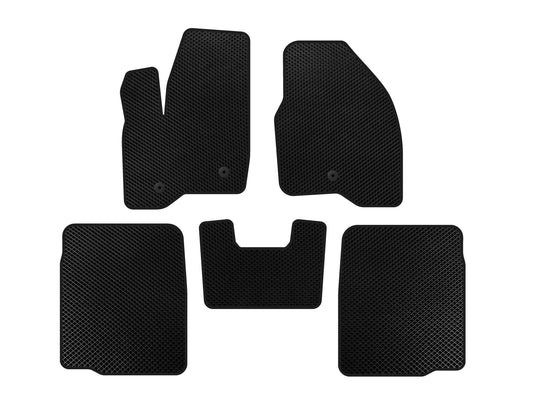 EVA Floor Mats (2 Rows, 2011-2015, Black) for Ford Explorer 2011-2019 - image 1