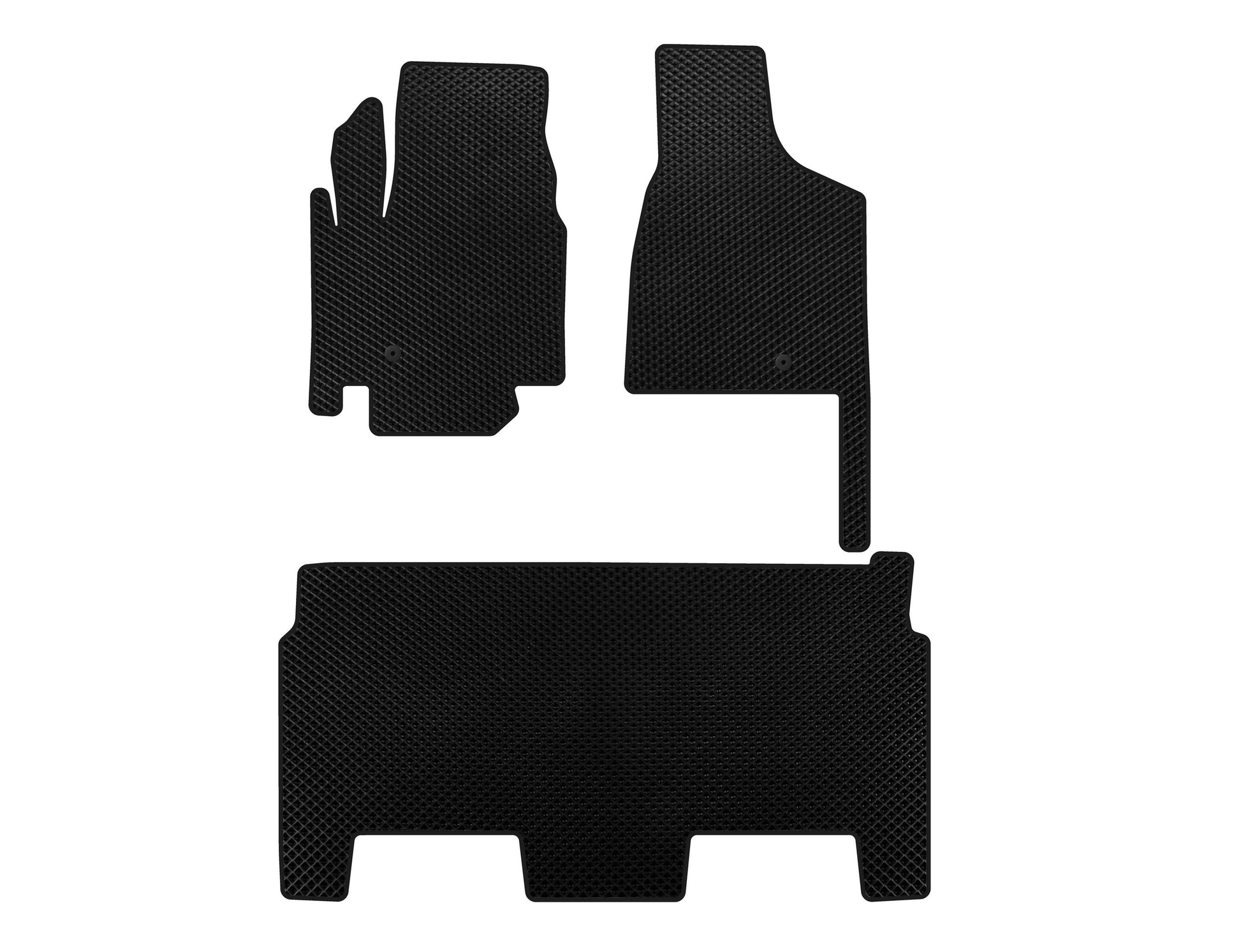 EVA floor mats (2008-2020, 8-seater/SXT trim, Black) for Dodge Grand Caravan V 2008-2020 - image 1