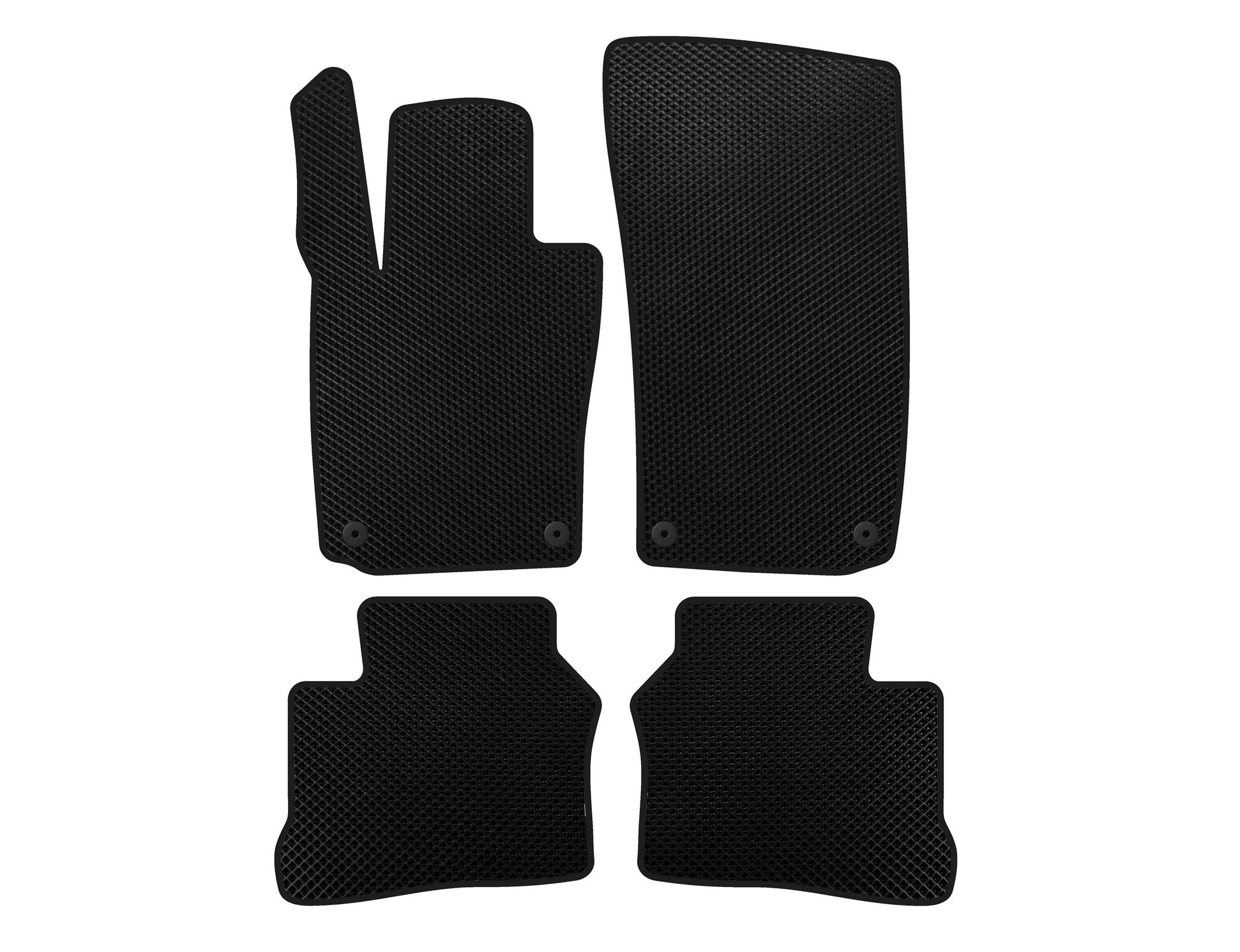 EVA Floor Mats (2009-2013, Coupe, 4-Door, Black) for Porsche Panamera 2009-2016 - image 1