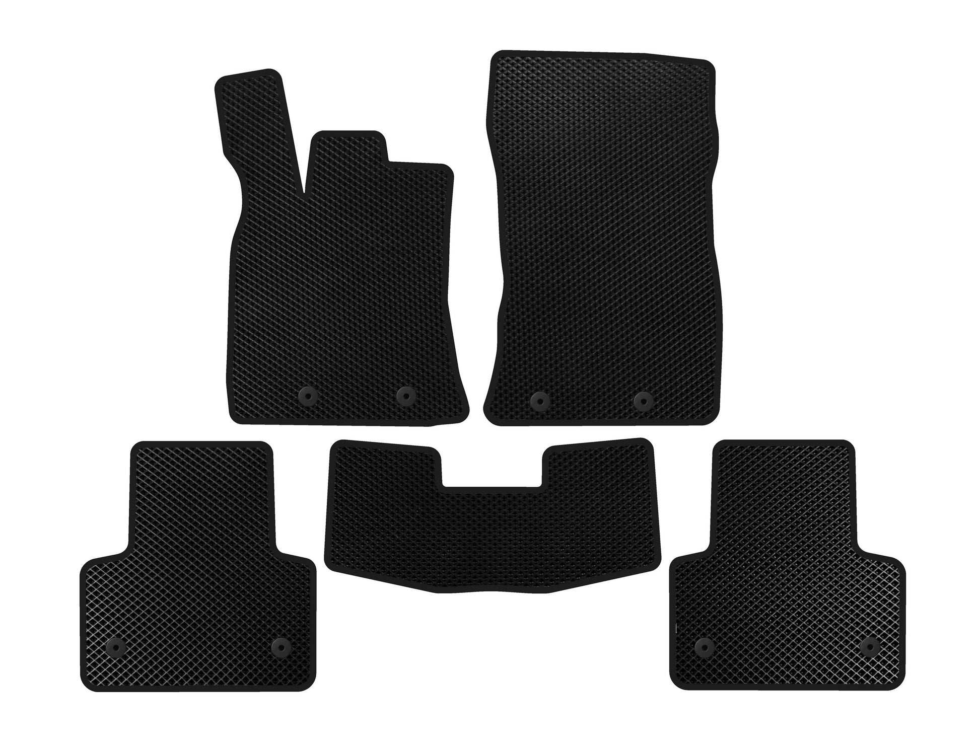 EVA Floor Mats (Short, Black) for Jaguar XJ 2010- - image 1
