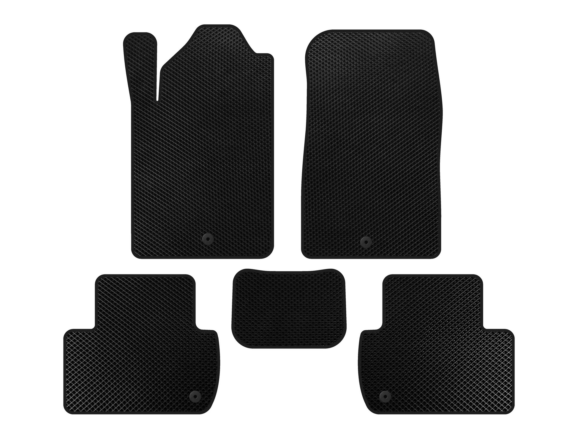 EVA Floor Mats (Black) for SsangYong Rexton I 2001-2017 - image 1