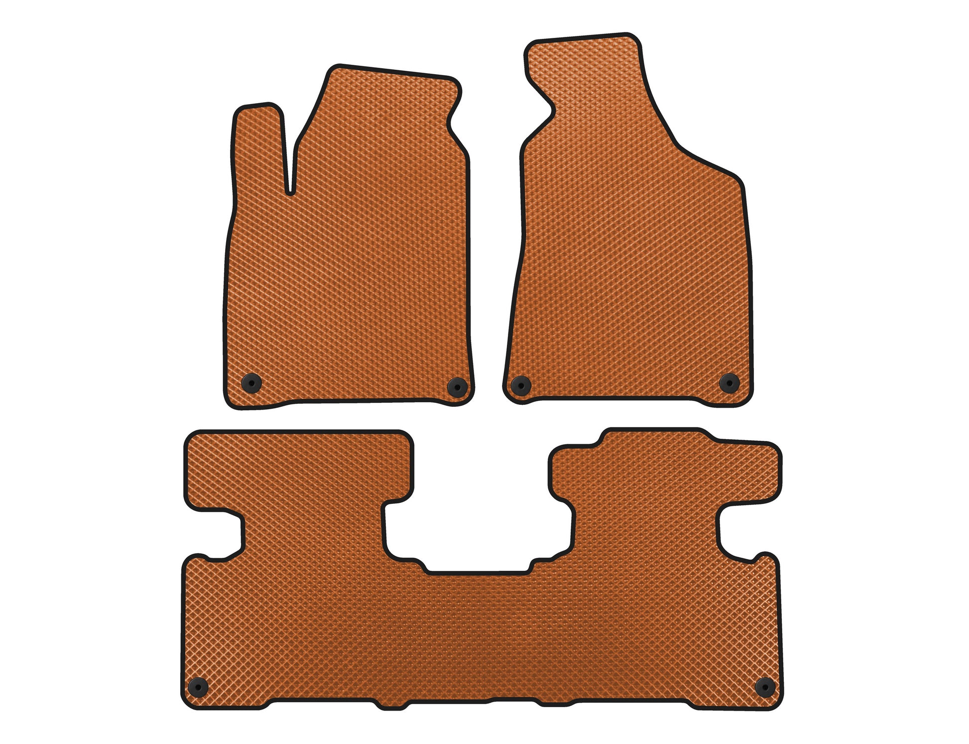 EVA Floor Mats (2010-2016, Orange) for SsangYong Korando 2010-2019 - image 1