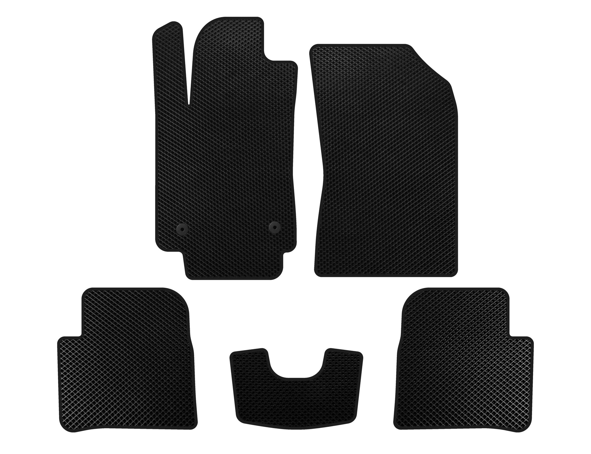 EVA Floor Mats (HB, Black) for Citroen C-3 2016-2023 - image 1